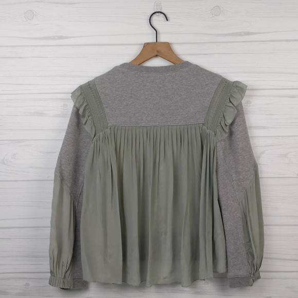 Sea New York Gray Sweatshirt with Viscose Ruffles - Picture 4 of 7